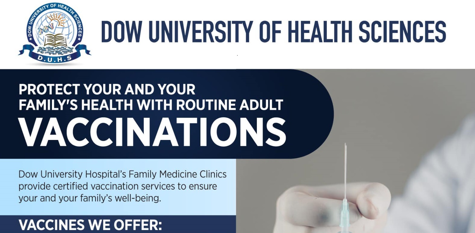 Protect Your Health with Routine Vaccinations – Dow University of ...