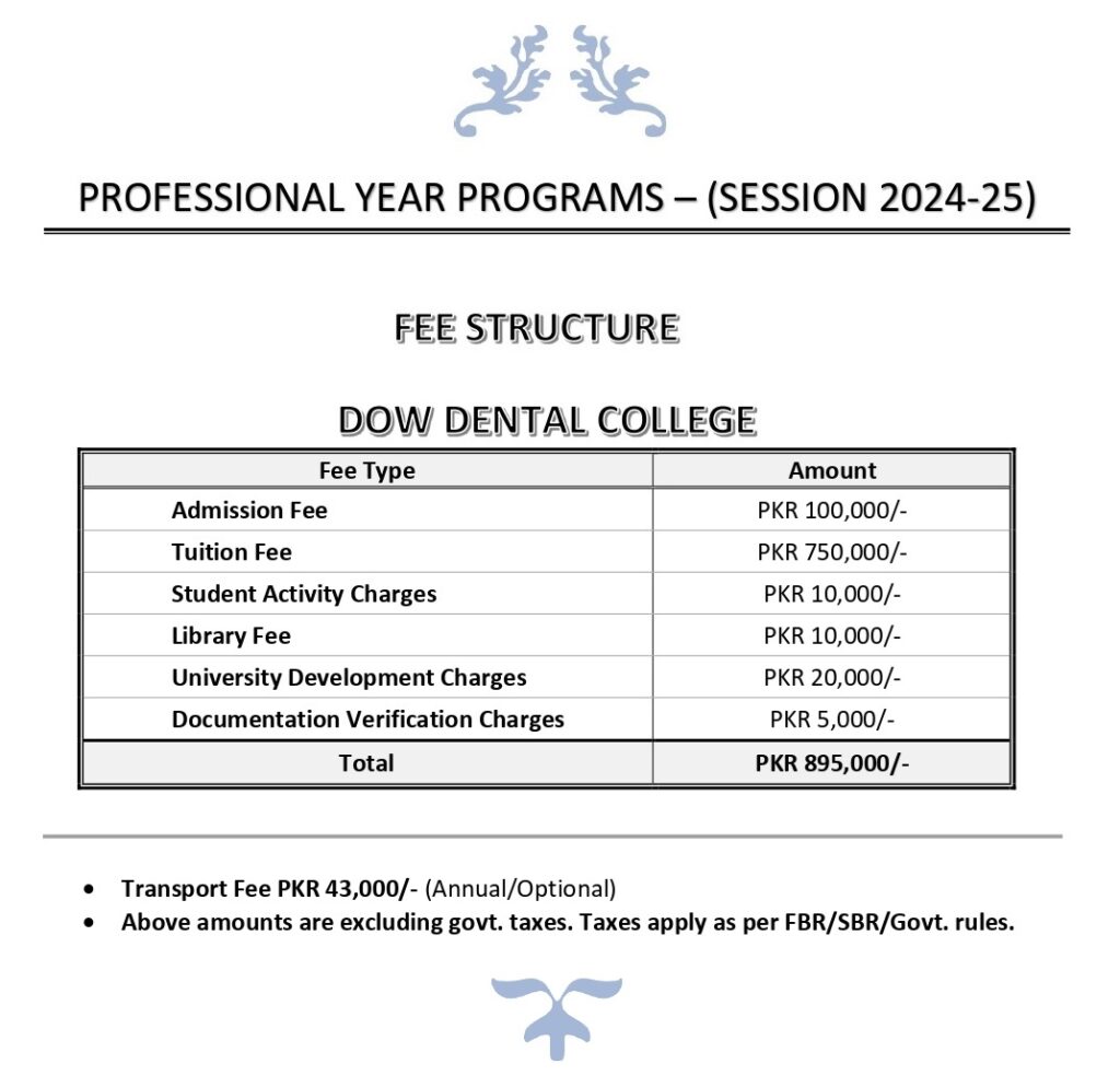 Dow Dental College - Dow University of Health Sciences