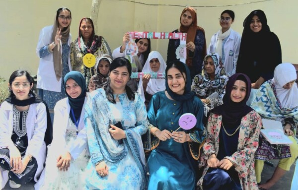 From heart to heart, across generationsOn 17th May 2025, the Health-Related Conferences Society, Dow Students Global Scholars Community, in collaboration with the Directorate of Global Engagement, DUHS, brought smiles, songs, and support to our elders through mental health awareness sessions at the Anmol Zindagi Old Age Home.

A day of jamming, joyful memories, and gift-giving that reminded us: healing happens in connection.

Aligned SDGs:
SDG 3 – Good Health and Well-being
SDG 10 – Reduced Inequalities
SDG 17 – Partnerships for the Goals
