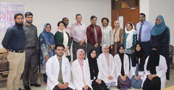 Two-Day Visit of Professor Chantha Jayawardena to Dr. Ishrat-ul-Ebad Khan Institute of Oral Health Sciences (DIKIOHS), DUHSAs part of the Pak-Sri Lanka Higher Education Commission (HEC) Cooperation Program, Professor Chantha Jayawardena, a distinguished academician from the Faculty of Dentistry, University of Peradeniya, Sri Lanka, visited DIKIOHS, a constituent Institute of Dow University of Health Sciences (DUHS), Karachi, on May 22nd and 23rd, 2025.