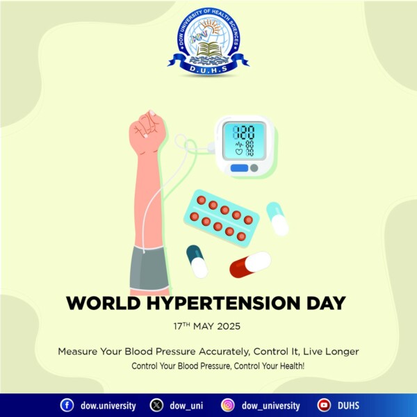 World Hypertension Day | 17th May 2025High blood pressure is a silent killer — but with accurate measurement, timely control, and awareness, it can be managed effectively.

-Measure Your Blood Pressure Accurately 
-Control It, Live Longer
-Control Your Blood Pressure, Control Your Health!

For appointments, call us at +92-21-111-362-273
