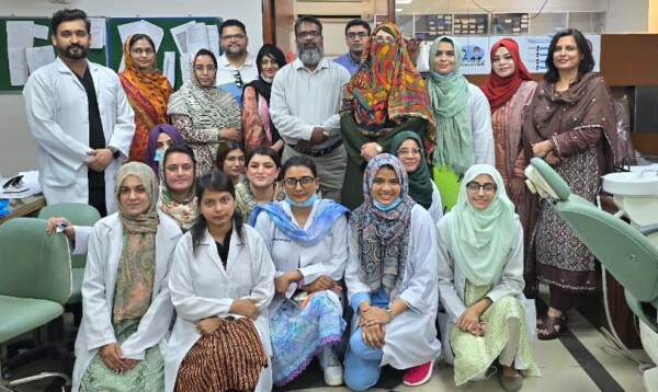 Mock Clinical Examination for FCPS Trainees – Department of Orthodontics, DIKIOHS Ojha CampusThe Department of Orthodontics at DIKIOHS Ojha Campus successfully organized a mock clinical examination for FCPS trainees on 26th May 2025.

The session was conducted under the esteemed leadership of Professor Imtiaz Ahmed, Dean of the Faculty of Dentistry and Head of the Orthodontics Department at DIKIOHS. The clinical session was led by Dr. Sadia Rizwan, Associate Professor and Incharge of the Orthodontics Department, with the valuable support of our respected faculty members: Dr. Anum Sattar, Dr. Muhammad Ashfaq, Dr. Hiba Tabassum, Dr Taskeen and Dr Adeel. 

We were honored to host distinguished external examiners: Dr. Samra Bukhari (NICH), Dr. Hina (JSMU), and Dr. Sadaf (Bahria University), who provided insightful guidance and clinical strategies aimed at helping trainees succeed in the FCPS examination.

The examination followed the FCPS clinical exam format, comprising long and short case assessments. At the conclusion of the session, examiners shared essential tips and strategies to enhance performance in the actual examination.

The feedback received from trainees was overwhelmingly positive, reflecting the success of the initiative. We extend our heartfelt gratitude to all faculty members for their dedication and collaboration, and we look forward to organizing more such productive clinical sessions in the future.