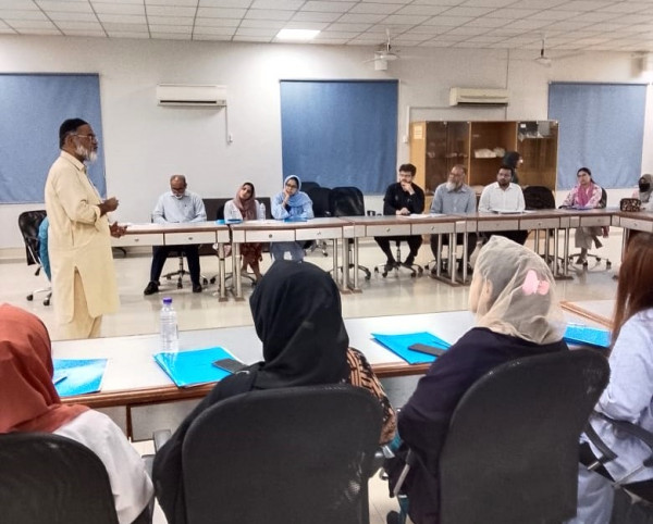 The Second Batch of the “Professional Ethics” Workshop Successfully Concluded at DUHSHeld on 17–18 June 2025 at PDC Hall, DIMC, Ojha Campus, the two-day workshop facilitated by Prof. Dr. Zulfiqar Ali Shaikh empowered participants to navigate complex ethical issues in professional settings. 

With 10 CME hours and enthusiastic engagement, the event marked another milestone in DUHS’s commitment to fostering ethical excellence in healthcare.